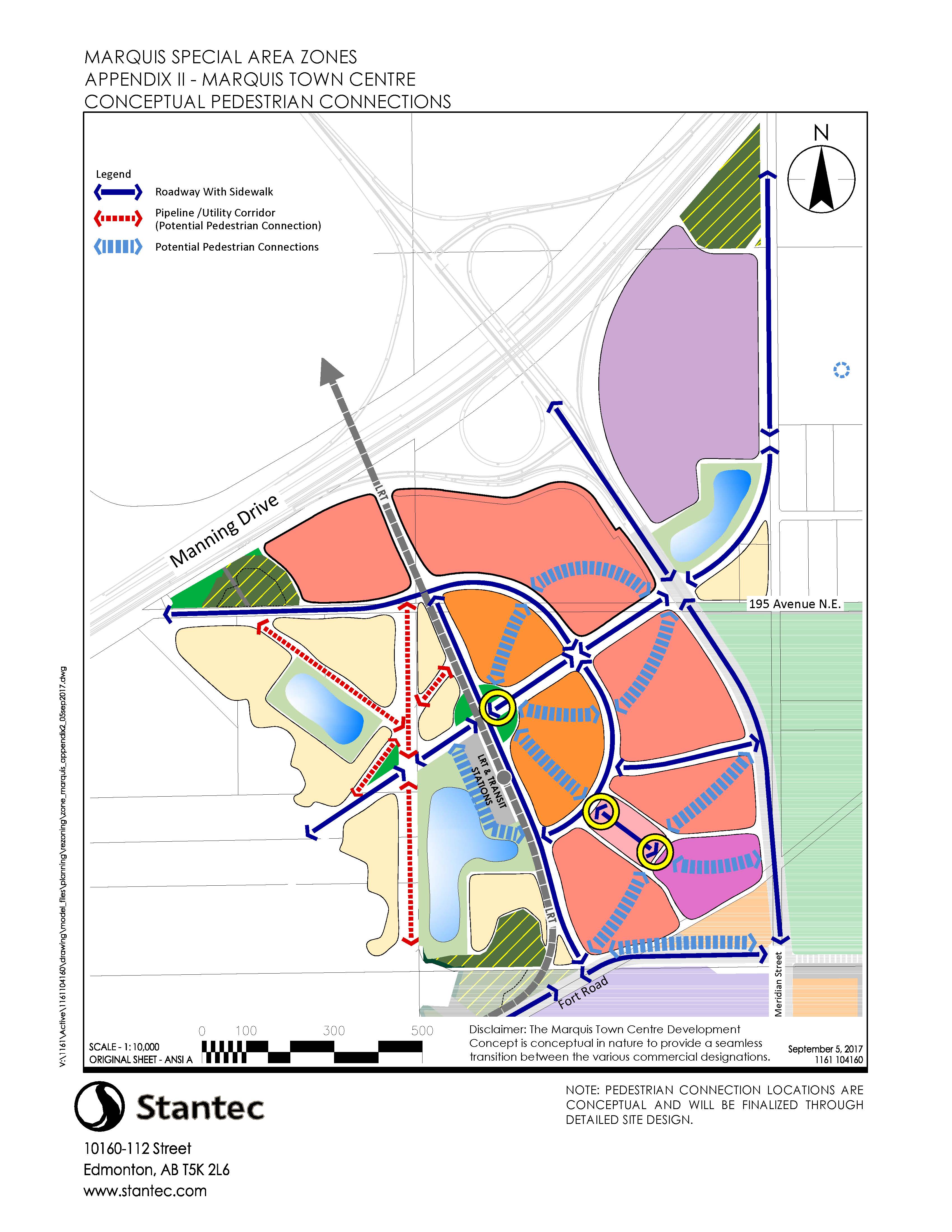 Marquis Town Centre conceptual pedestrian connections